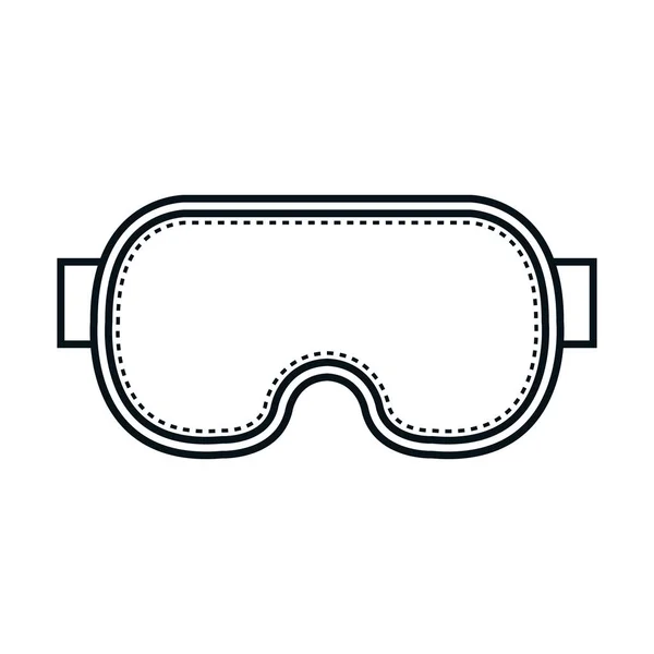 Buceo googles aislado icono — Vector de stock