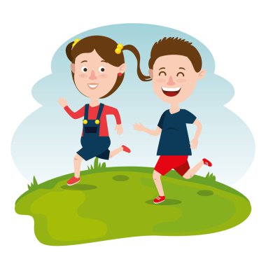 mutlu çift karakter çocuklar