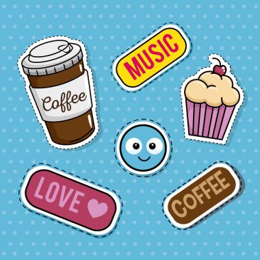 tatlı çıkartmaları pop sanat