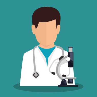 profesyonel doktor avatar karakter