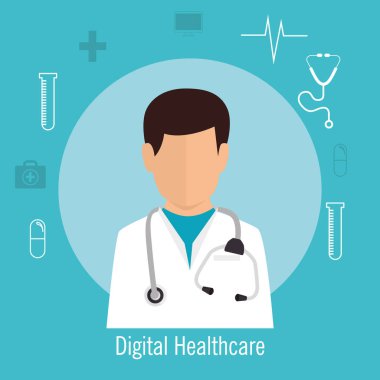 profesyonel doktor avatar karakter