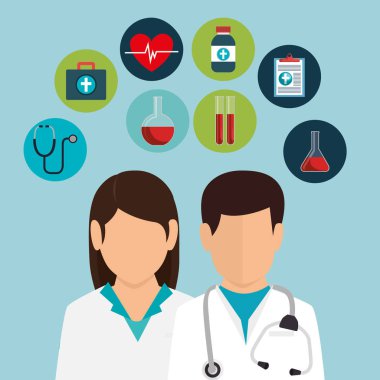 profesyonel doktor avatar karakter