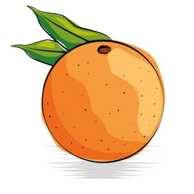 Turuncu taze ve sağlıklı meyve