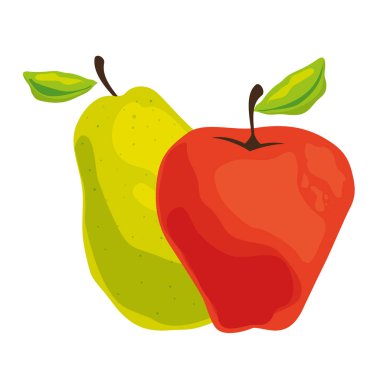 armut ve elma sağlıklı meyve