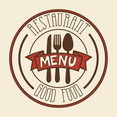 Restoran Menü işareti.