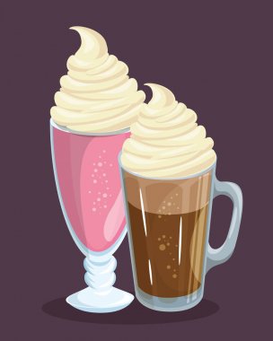 Renkli içecekler tasarım