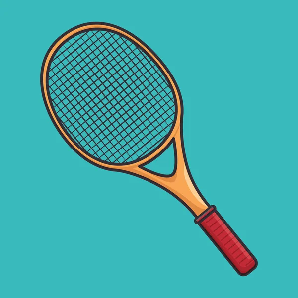 Ícone de equipamento desportivo de ténis — Vetor de Stock