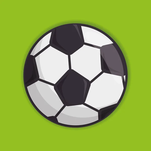 Calcio sport palla isolato icona — Vettoriale Stock