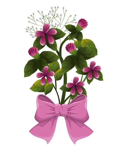 末梢のかわいい花 — ストックベクタ