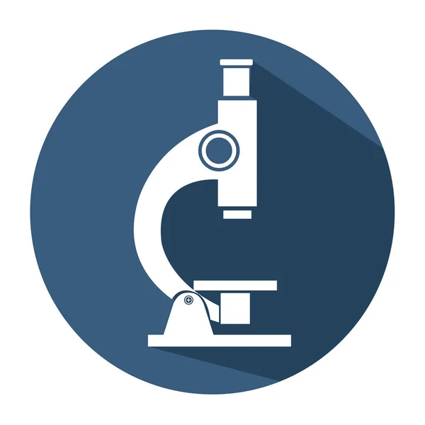 Microscope laboratory isolated icon — Stock Vector