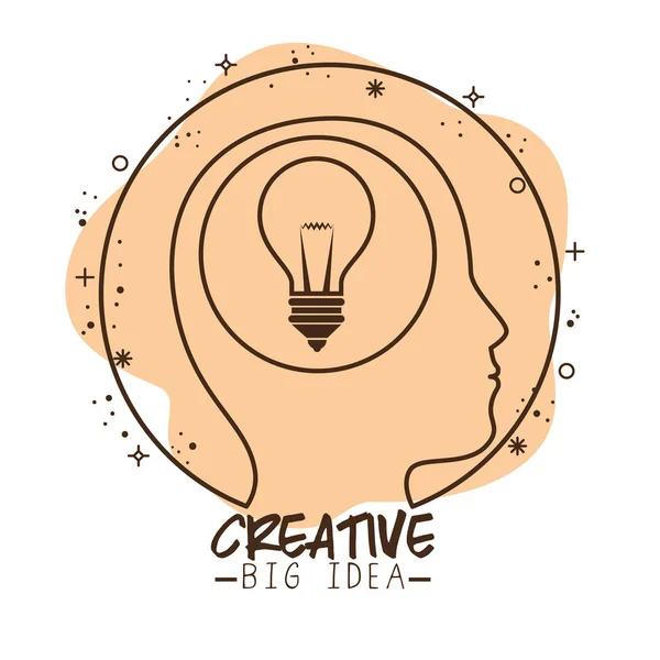Light bulb idea icon — Stock Vector
