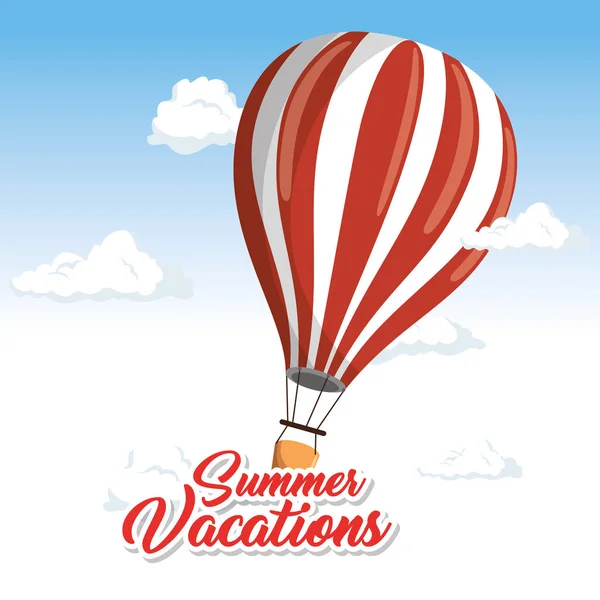 Vacances d'été design . — Image vectorielle