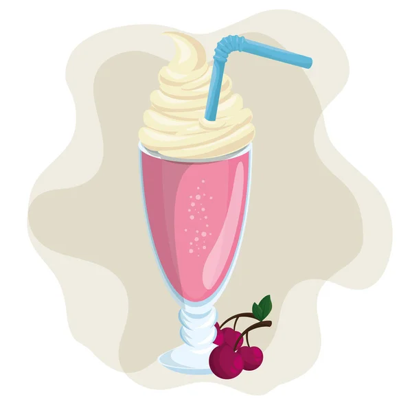 Fruit smoothie pictogram — Stockvector