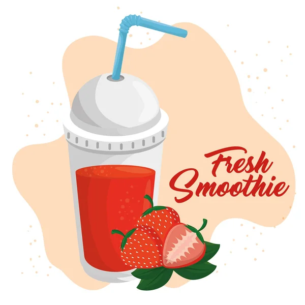 Fruit smoothie icon — Stock Vector