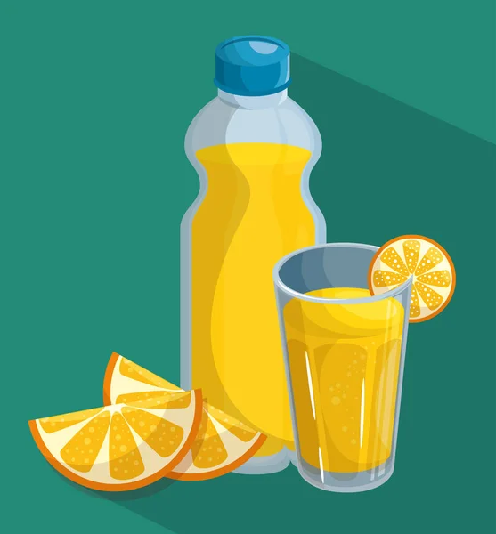 Icono de zumo de fruta — Vector de stock