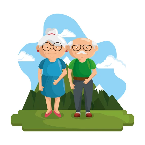Щасливі бабусь і дідусів значок — стоковий вектор