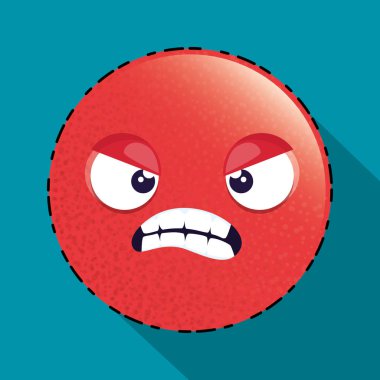 kızgın emoji ifade karakter