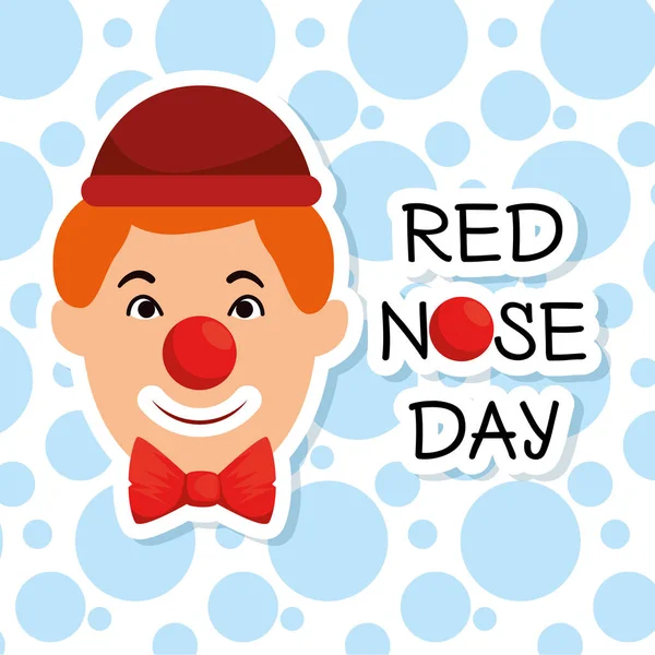 红色鼻子天人用红色鼻子 — 图库矢量图片