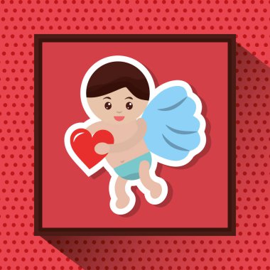 kalp aşk romantik görüntü tutarak aşk tanrısı