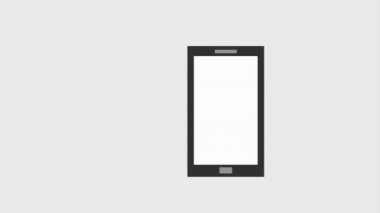 iş bavul simgeleri ile Smartphone