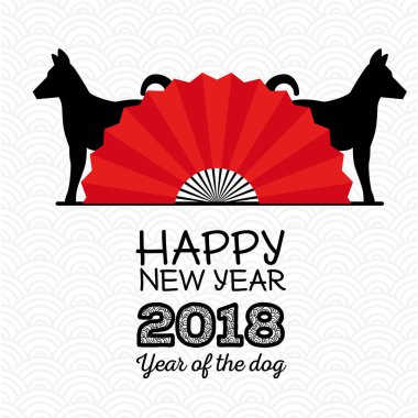 2018 Çin yeni yılı yıl köpek tasarım