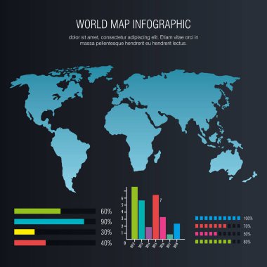 Dünya gezegeni Infographic simgeler
