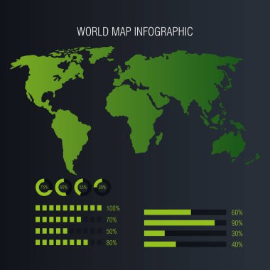 Dünya gezegeni Infographic simgeler