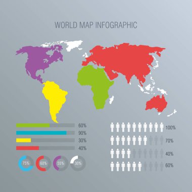 Dünya gezegeni Infographic simgeler