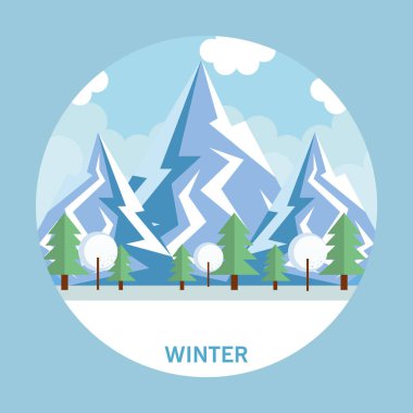 Mevsimsel hava manzara kutsal kişilerin resmi