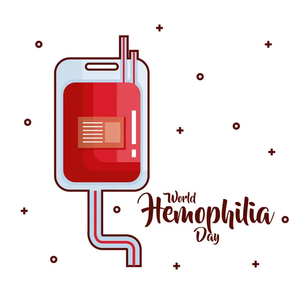 Ícones do dia mundial de hemofilia — Vetor de Stock