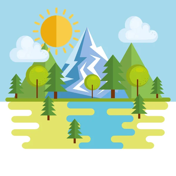 seasonal weather landscape icon