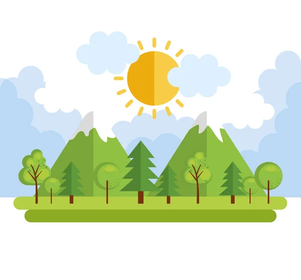 seasonal weather landscape icon