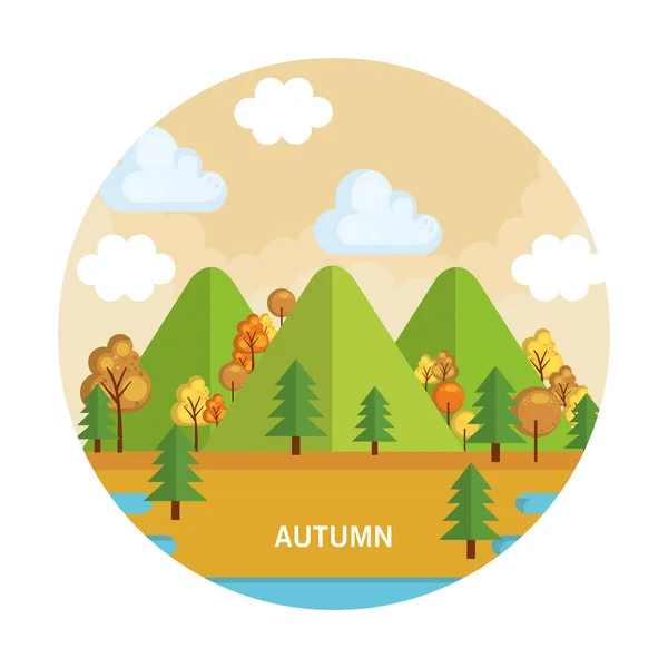 seasonal weather landscape icon