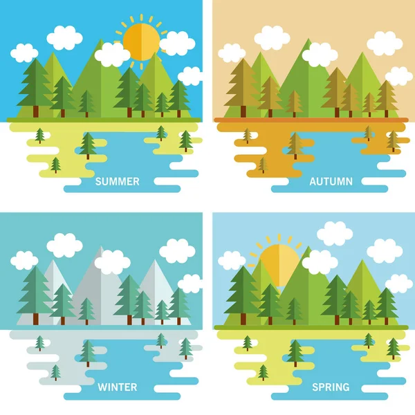 seasonal weather set landscapes