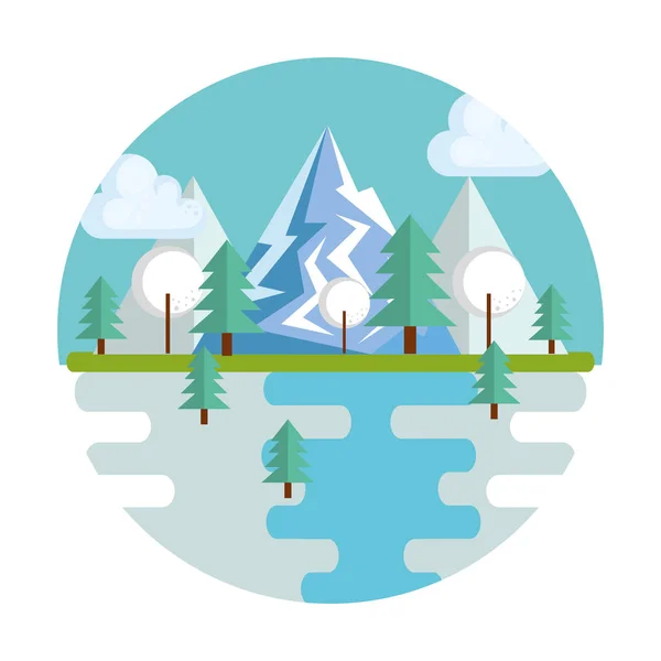 seasonal weather landscape icon