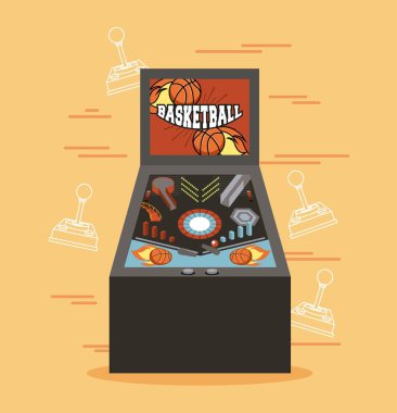 Klasik arcade oyun makinesi işleme