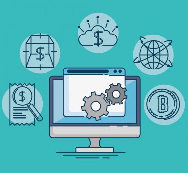 Fintech yatırım finansal Internet teknoloji kavramı fintech