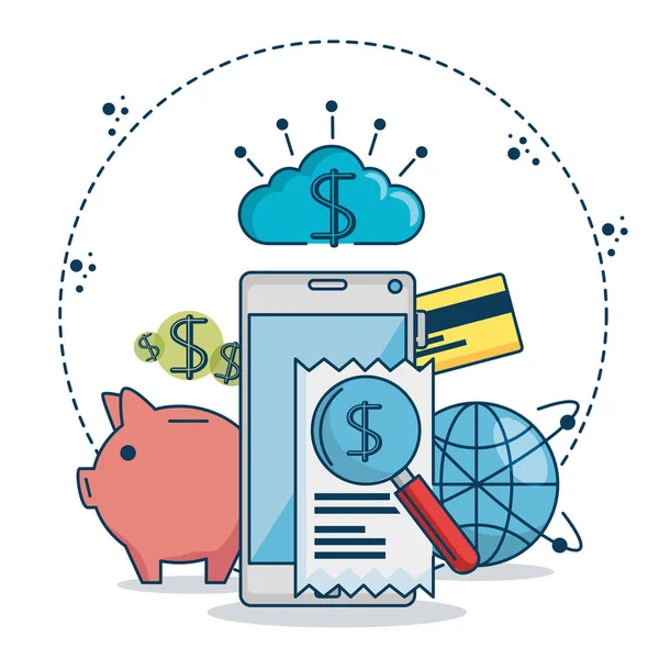 Fintech yatırım finansal Internet teknoloji kavramı fintech