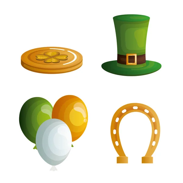 Saint patricks günü Icons set — Stok Vektör