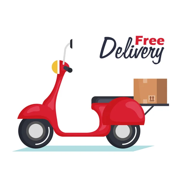 delivery motorcycle isolated icon