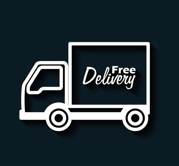 Delivery truck service icon — Stock Vector