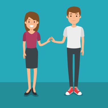 milennials üretimi genç insanların çift 