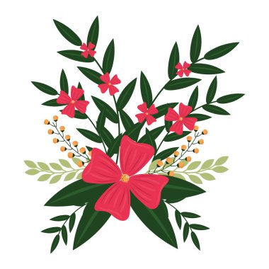 renkli çiçek yaprakları ile