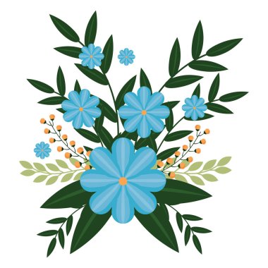 renkli çiçek yaprakları ile