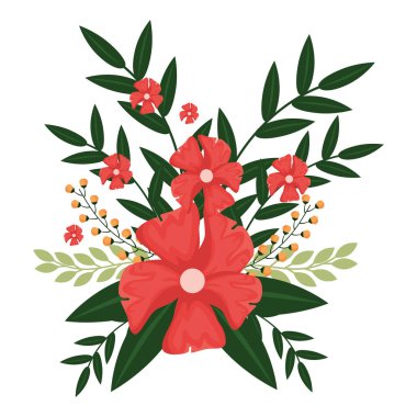 renkli çiçek yaprakları ile