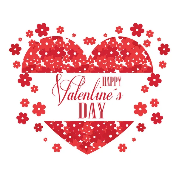 Happy valentines day stijlvolle wenskaart — Stockvector