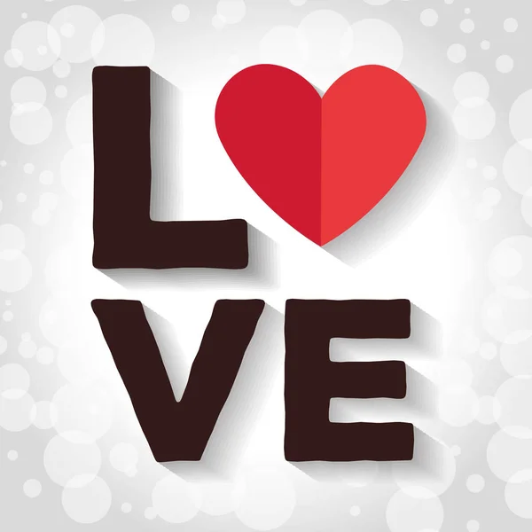 Felice giorno di San Valentino Calligraphic love lettering — Vettoriale Stock