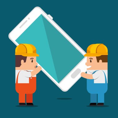 İnşaat arka plan altında Web sitesi