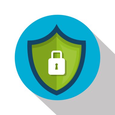 güvenli güvenli asma kilit ile kalkan