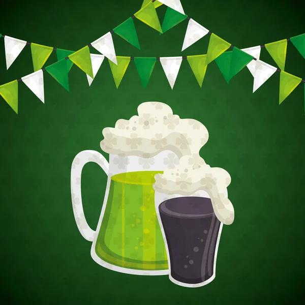 Saint Patrick Bière — Image vectorielle